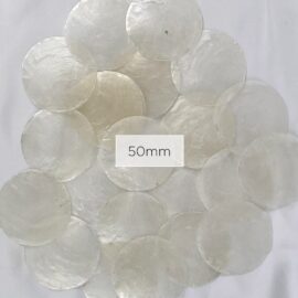 Capiz Windowpane Oyster Shells 50mm