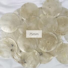 Capiz Windowpane Oyster Shells 75mm