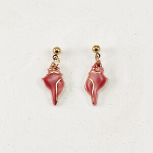Kailani Sea Shell Earrings Pink