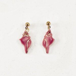 Kailani Sea Shell Earrings Pink