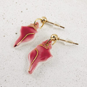 Kailani Sea Shell Earrings Pink