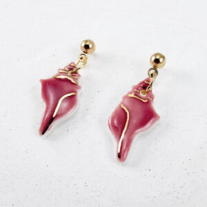 Kailani Sea Shell Earrings Pink