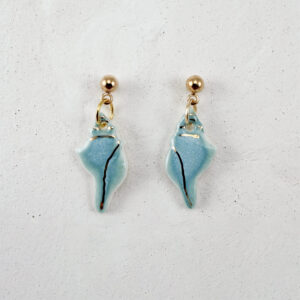 Kailani Sea Shell Earrings Turquoise