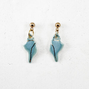 Kailani Sea Shell Earrings Turquoise