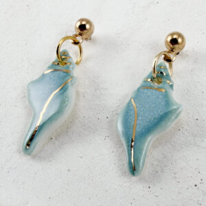 Kailani Sea Shell Earrings Turquoise