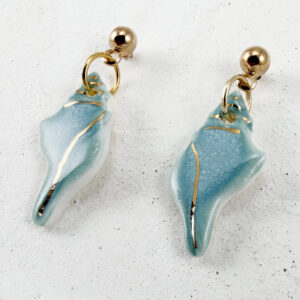 Kailani Sea Shell Earrings Turquoise